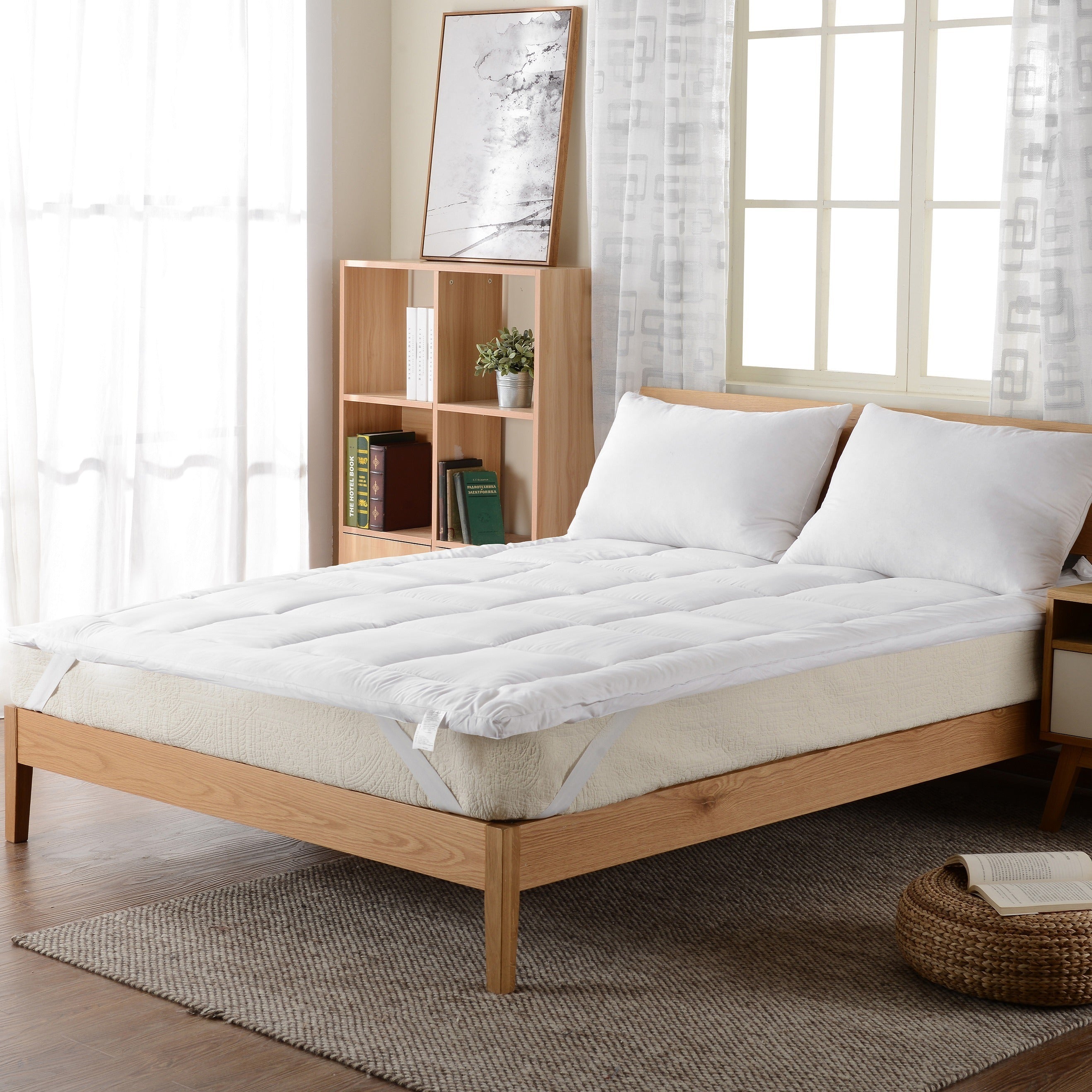 Cheer Collection Down Alternative Mattress Topper Fiber Bed
