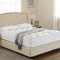 Cheer Collection Microplush Luxurious Alternative Down Mattress Pad Topper And Protector