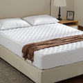 Cheer Collection Quilted Hypoallergenic Fitted Mattress Pad