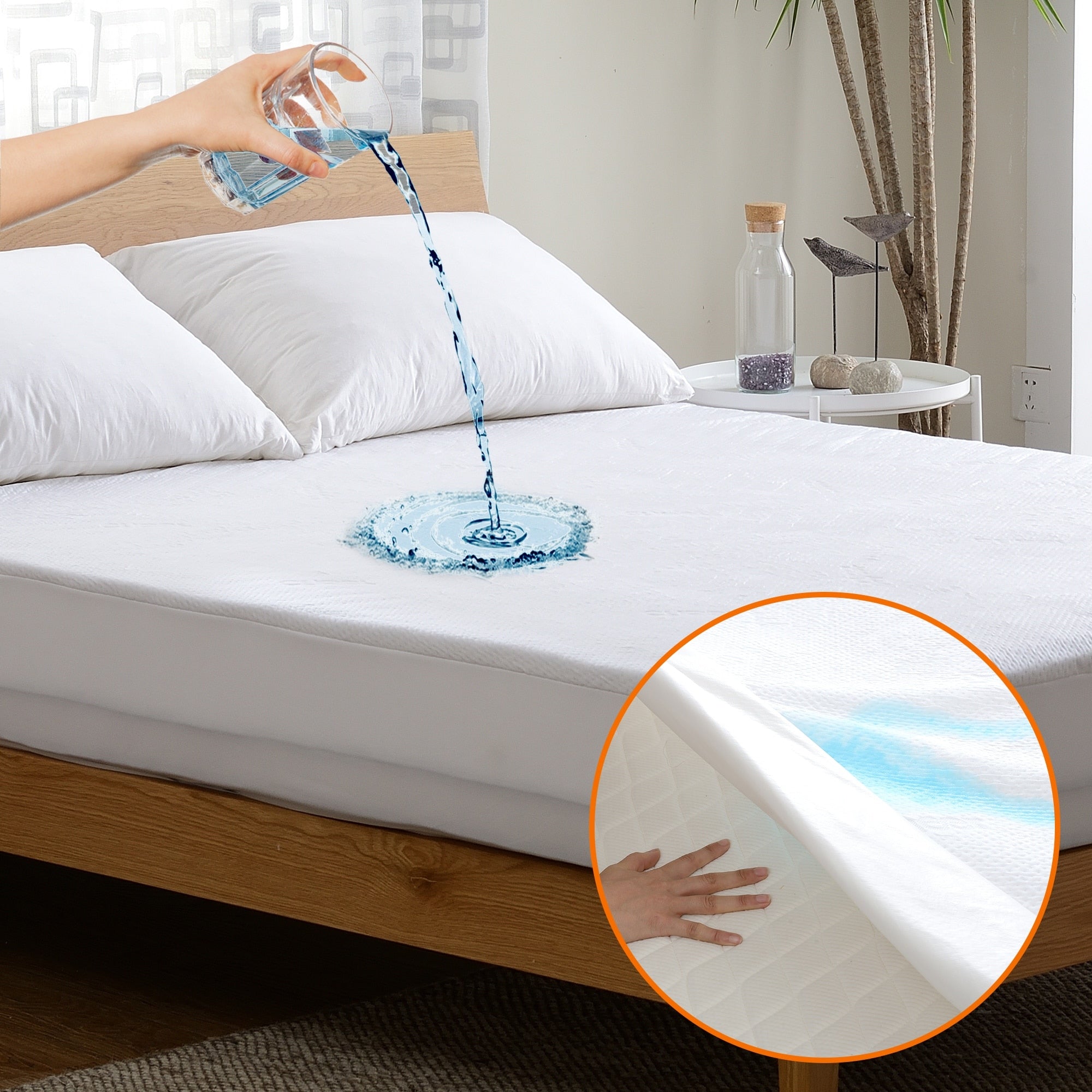 Cheer Collection Tencel Air Flow Waterproof Mattress Protector