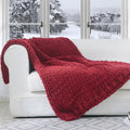 Cheer Collection Ultra Plush And Soft Chunky Cable Knit Throw Blanket
