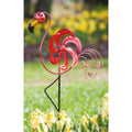 Cheerful Summer Days Windspinner Garden Stake Red Bird Short