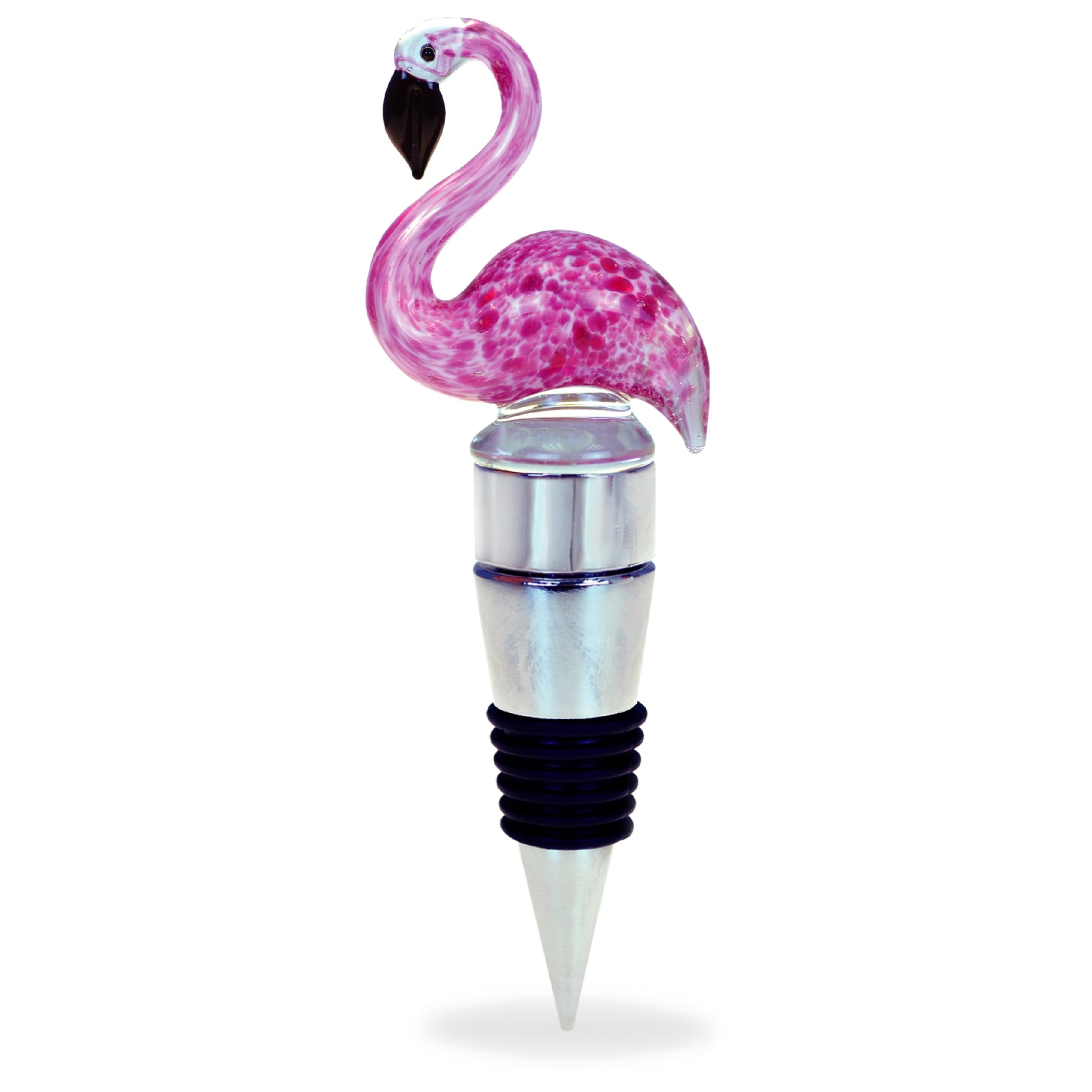 Puzzled Flamingo Multicolor Wine Decor Led Glass Stoppers