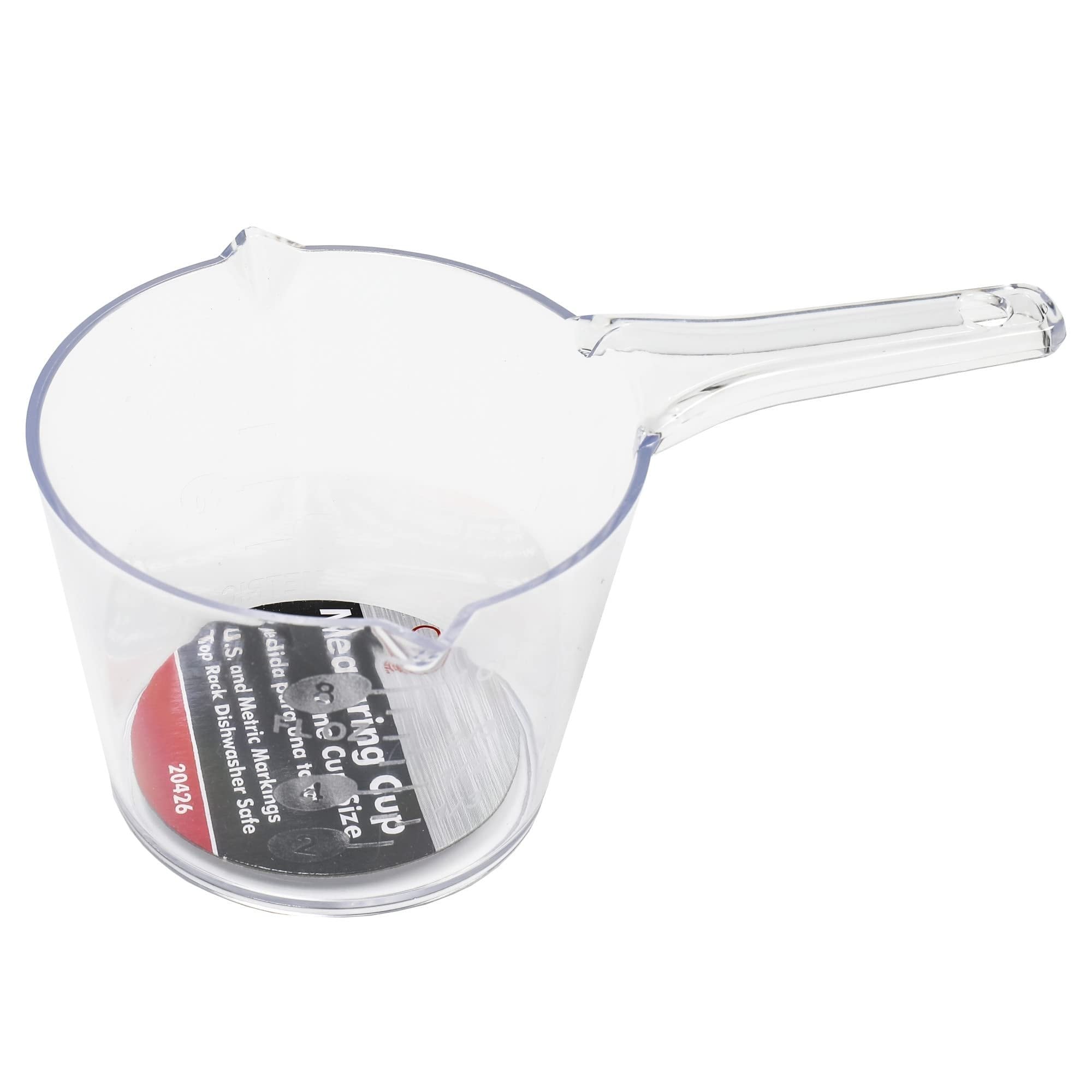 Chef Craft 1 Cup Capacity Clear Plastic Measuring Cup Includes Us And Metric Graduations
