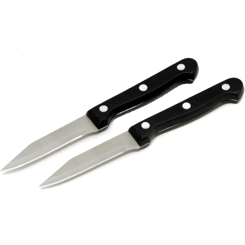 Chef Craft 2Pc Stainless Steel Blade Paring Knife Set Perfect For Slicing Peeling And Shaping