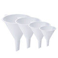 Chef Craft 4Pc Classic Plastic Nesting Funnel Set Includes 4 Convenient Sizes From 2 To 4.5 Inches