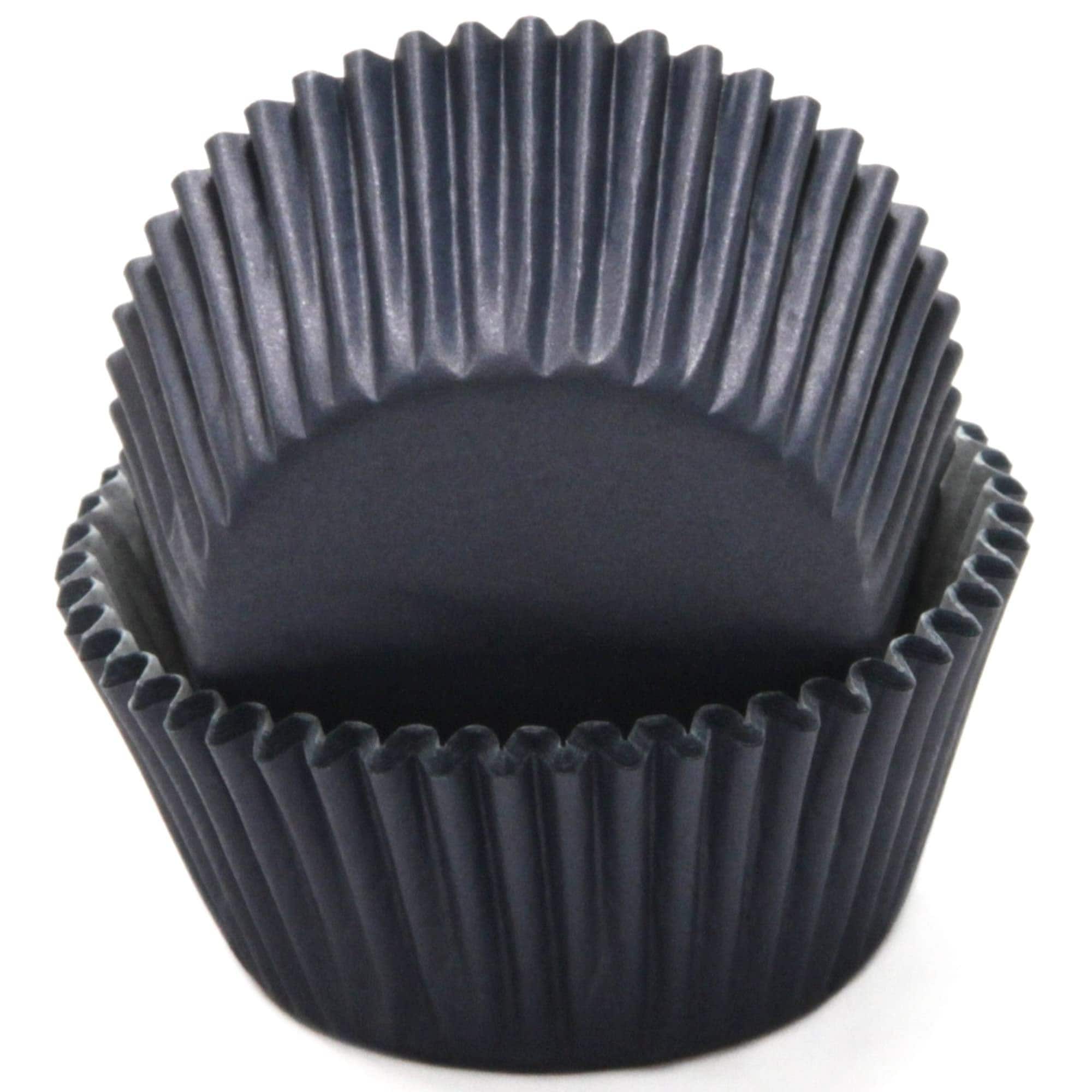 Chef Craft 50 Count Cupcake Liners Muffin Size Baking Cups Dark Blue 50 Pack