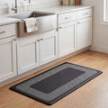 Chef Gear Hettie Herringbone Border Wellness Kitchen Mats