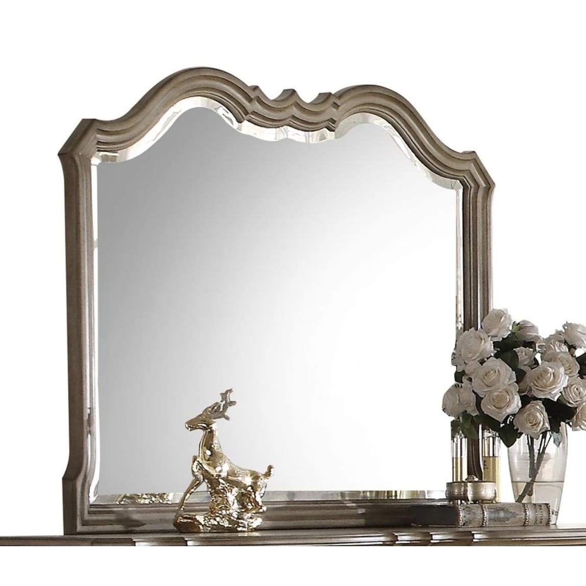 Chelmsford Antique Taupe Finish Mirror