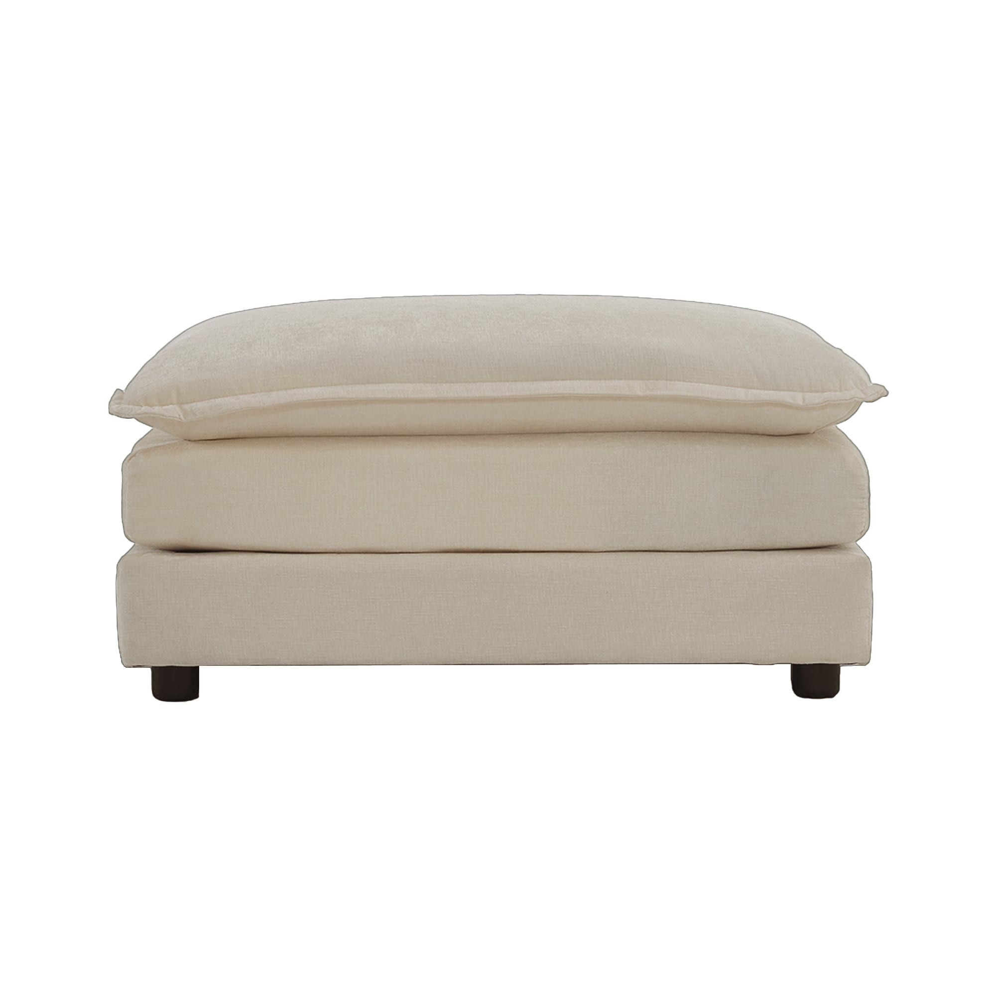 Chenille Fabric Ottomans Footrest To Combine With 2 Seater Sofa 3 Seater Sofa And 4 Seater Sofa