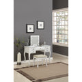 Cherub Vanity Set Featuring Stool And Mirror White