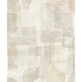Chesapeake Cassandra Taupe Block Geometric Wallpaper