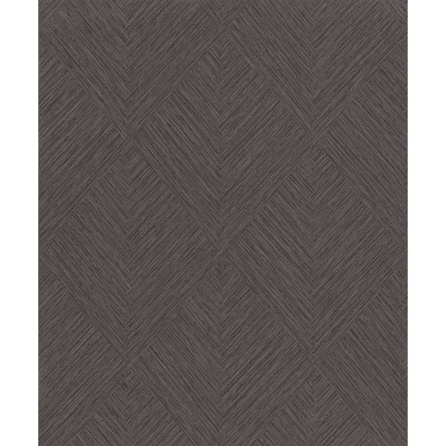 Chesapeake Hollis Charcoal Textured Diamond Wallpaper
