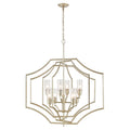 Cheswick 36 Inch Wide 8 Light Chandelier In Aged Silver 36In W