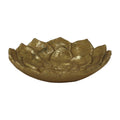 Cheungs Handmade Gold Leaf Cast Iron Lotus Table Decor Large