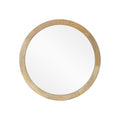 Cheval Modern Round Mirror With Mango Wood Frame By Christopher Knight Home 23.50 W X 1.25 D X 23.50 H