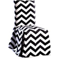 Chevron Cotton Dining Chair Slipcover Pair