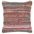 Lr Home Chevron Multi Cotton Polyester Throw Pillow 18 Inch
