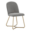 Cheyenne Gold Finish Beige Fabric Dining Chair By Inspire Q Modern