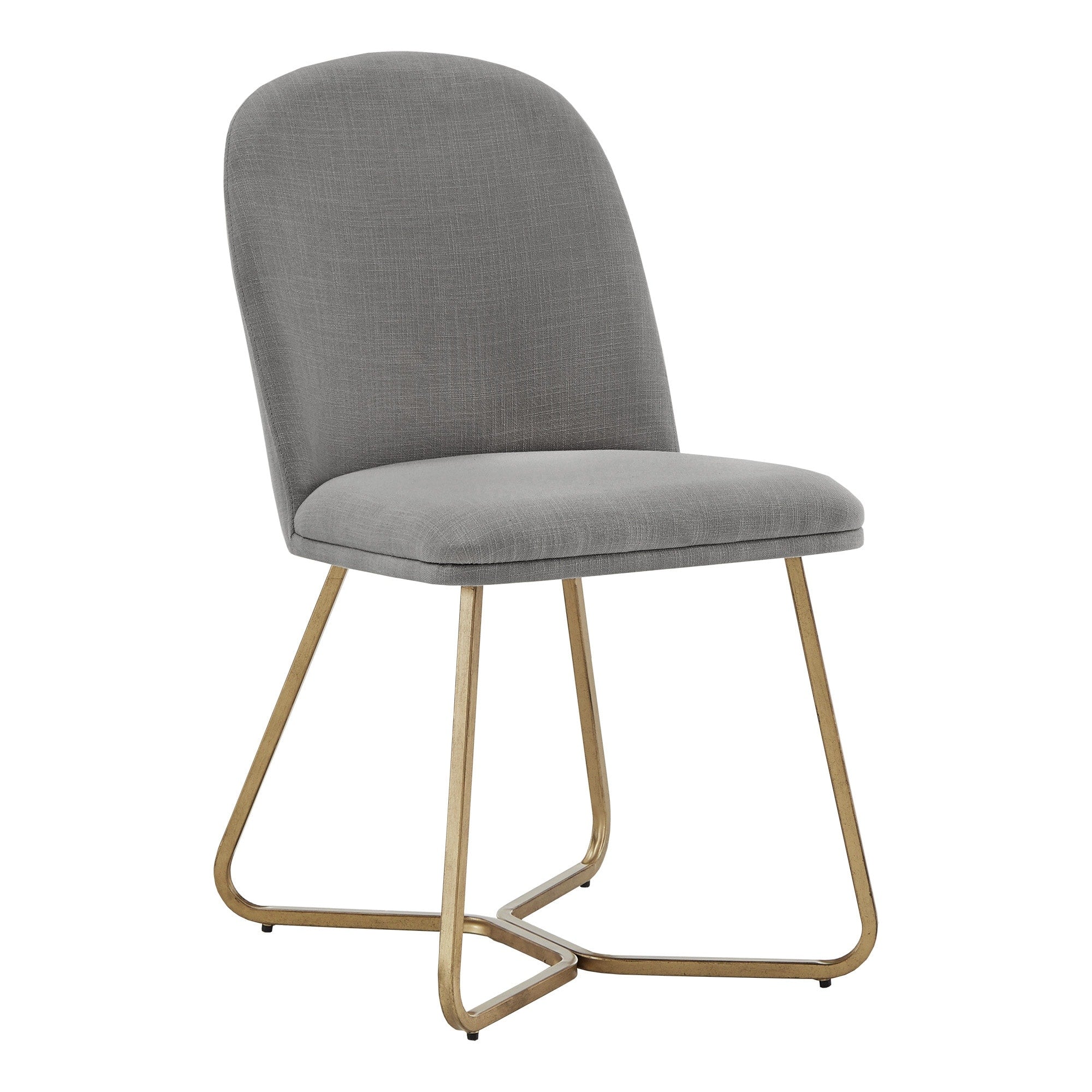 Cheyenne Gold Finish Beige Fabric Dining Chair By Inspire Q Modern