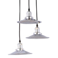 Cheyenne Nickel 3 Lamp Chandelier Includes Edison Bulbs
