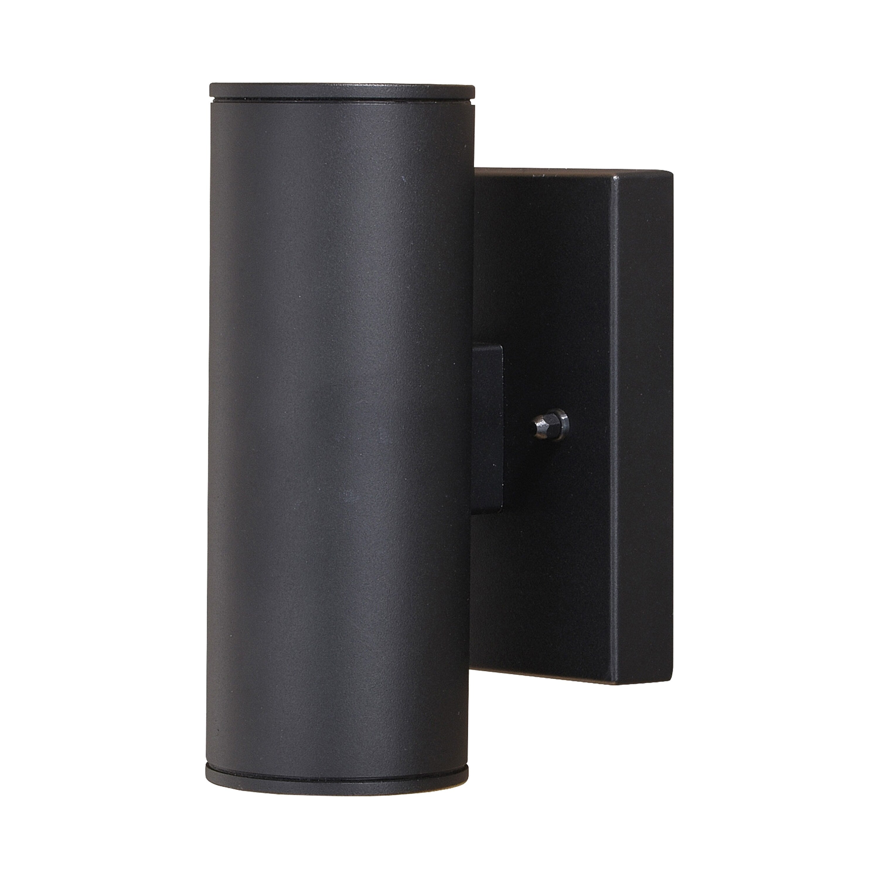 Chiasso Aluminum 2 Light Led Black Outdoor Wall Lantern Clear Glass