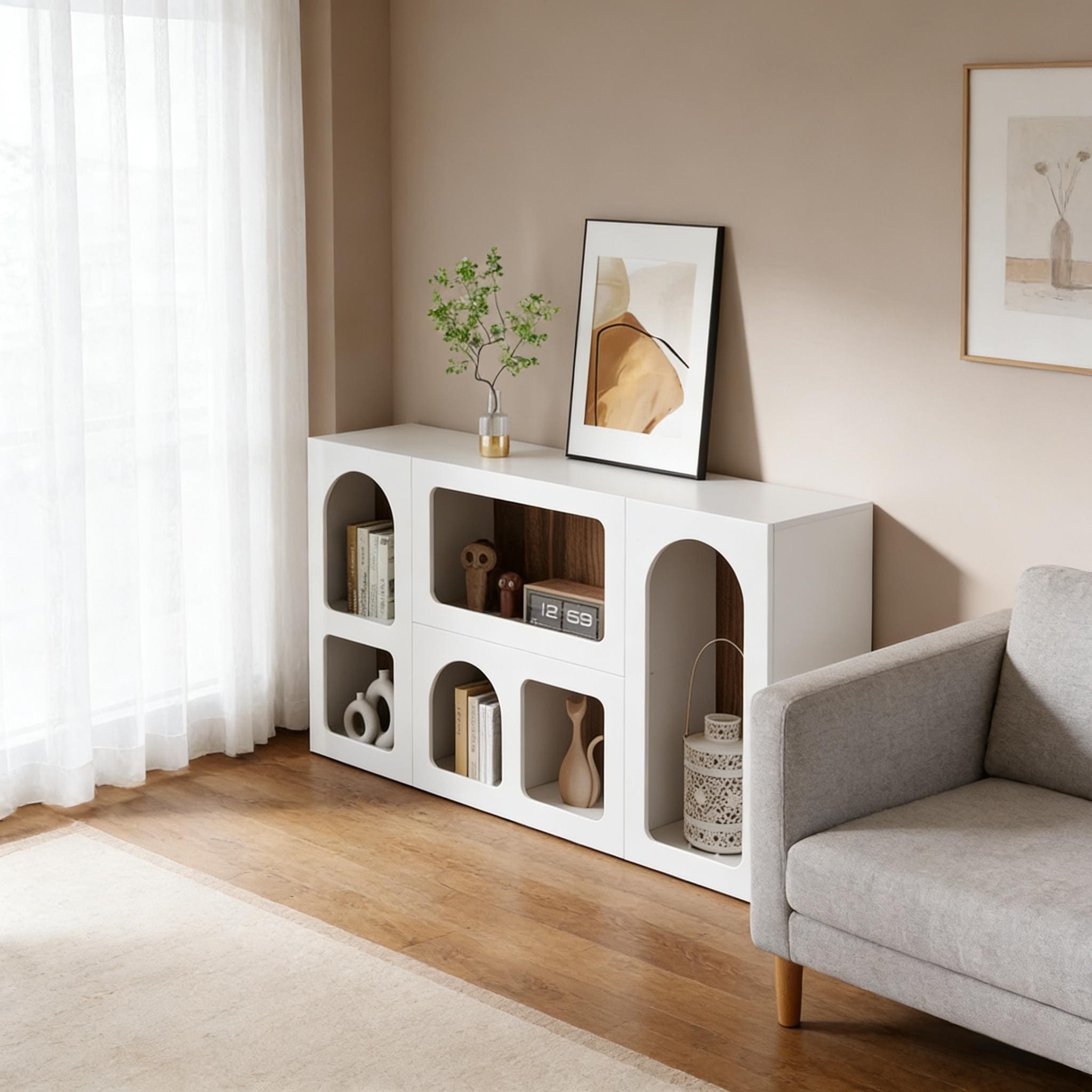Chic Entrance Table Wooden Console Table Modern Sofa Table