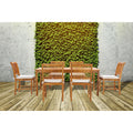 Chic Teak Bermuda Rectangular Teak Wood Patio Bistro Dining Table 55 X 35 Inch