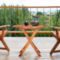Teak Wood California Folding Table 36 Inch