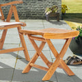 Teak Wood Italy Footstool Side Table Made By Chic Teak