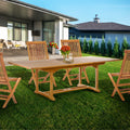 Chic Teak Kasandra Rectangular Teak Wood Outdoor Extension Dining Table 71 To 94 Inch
