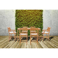 Chic Teak Maldives Rectangular Teak Wood Bistro Bar Table 63 X 35 Inch