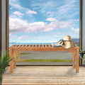 Chic Teak Santa Monica Outdoor Teak Wood Backless Bench 4 Foot