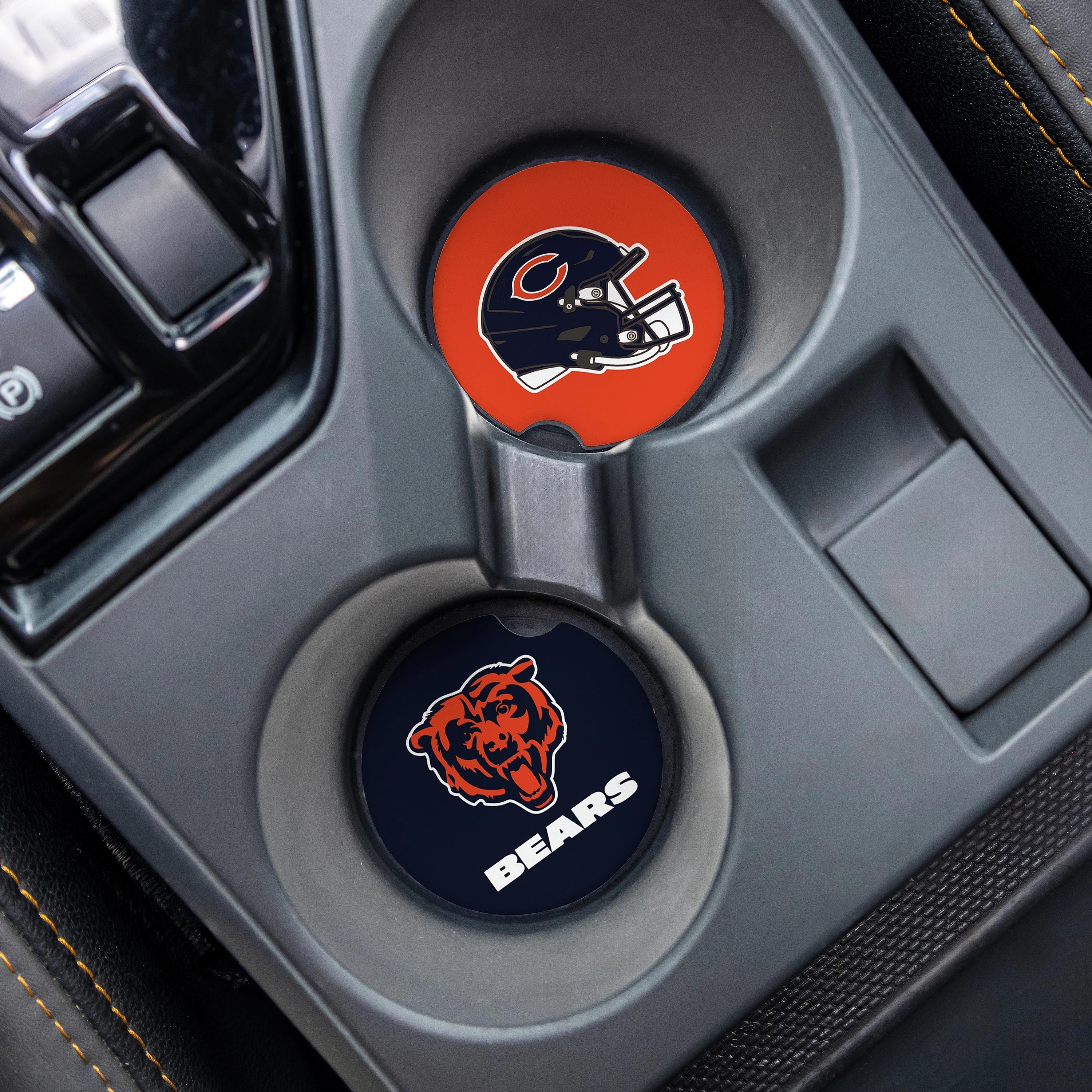 Chicago Bears 4 Piece Ceramic Car Coaster Set