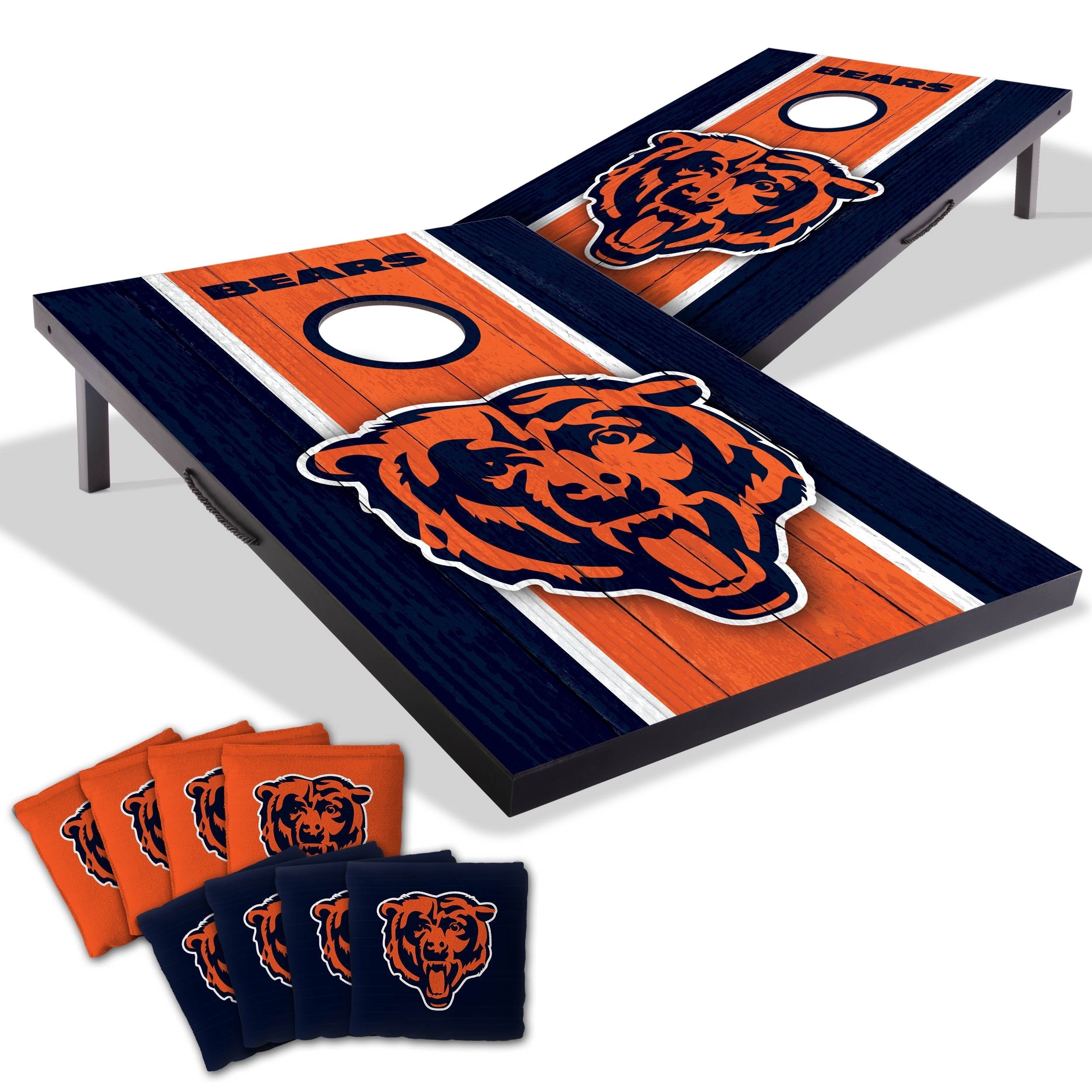 Chicago Bears Nfl Compact 2X3 Tailgate Cornhole Board Set