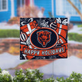 Chicago Bears Yard Sign Happy Holidays 24 X 18