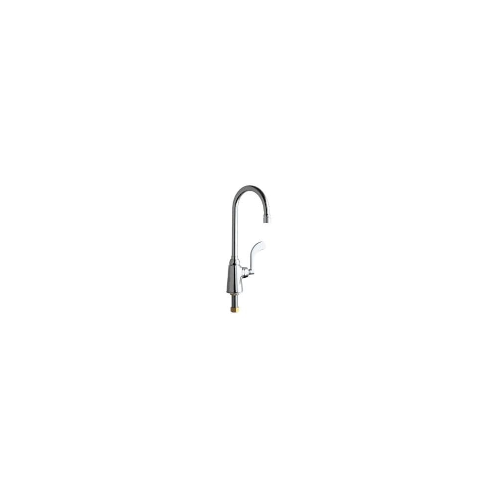 Chicago Faucets 350 E35Vp317Xkab Commercial Grade Single Hole Kitchen Chrome