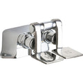 Chicago Faucets 625 Ab Ecast Combination Pedal Box With Two Short Pedals And Naiad Self Closing Cartridges