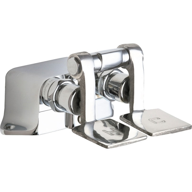Chicago Faucets 625 Ab Ecast Combination Pedal Box With Two Short Pedals And Naiad Self Closing Cartridges
