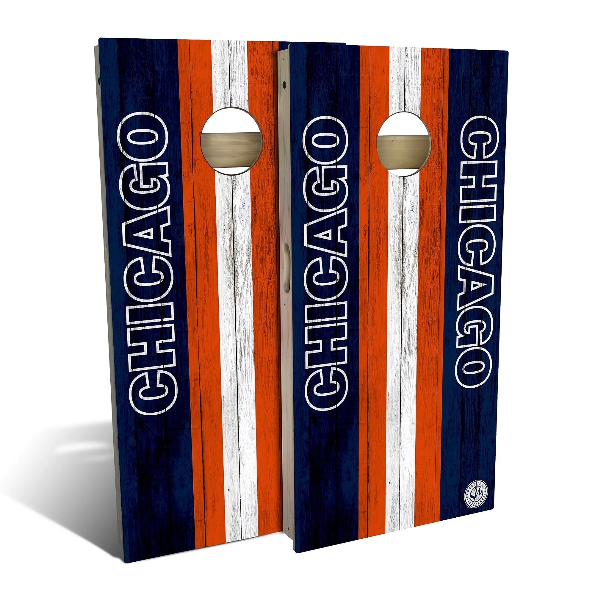 Chicago Football Cornhole Set Choose Your Size Accessories