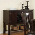 Chicly Styled Rubber Wood Server Brown