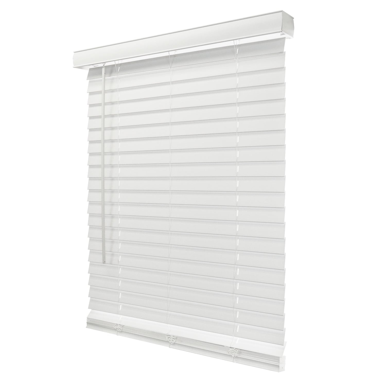 Chicology Cordless Faux Wood Blind Basic White