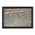 Children Playing On The Beach C 1908 Joaquin Sorolla Custom Framed Canvas
