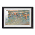 Children Playing On The Beach C 1908 Joaquin Sorolla Custom Framed Print