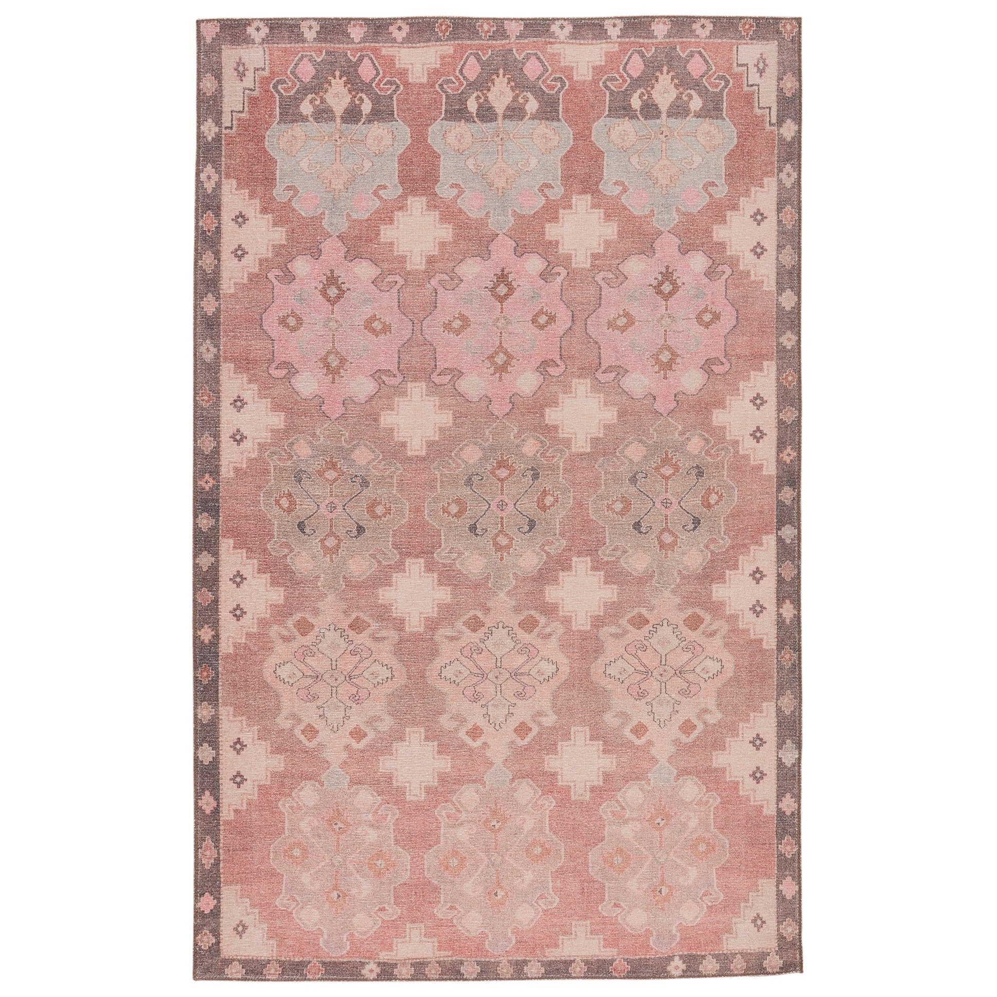 Vibe By Jaipur Living Chilton Medallion Pink Brown Area Rug