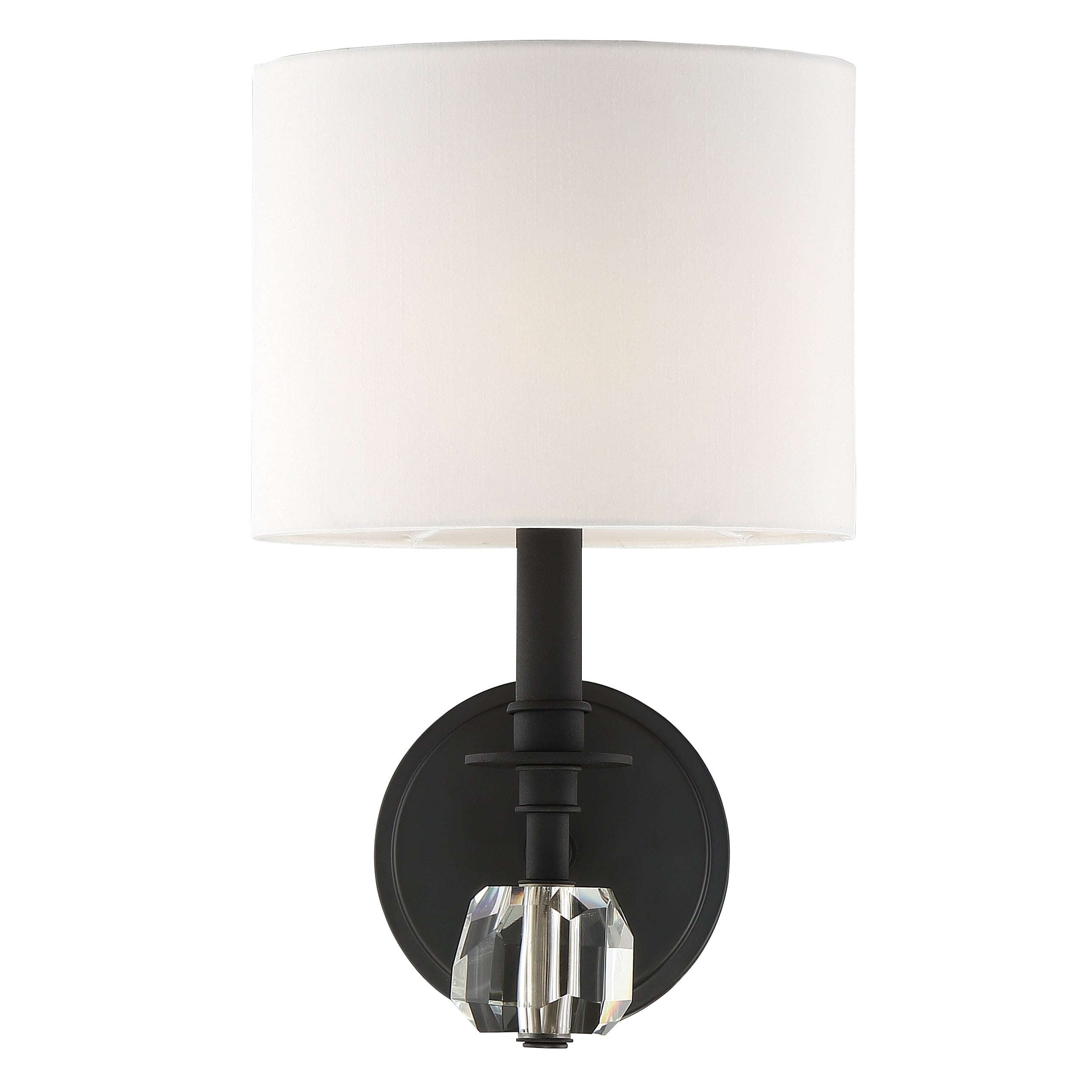 Chimes 1 Light Black Forged Wall Sconce