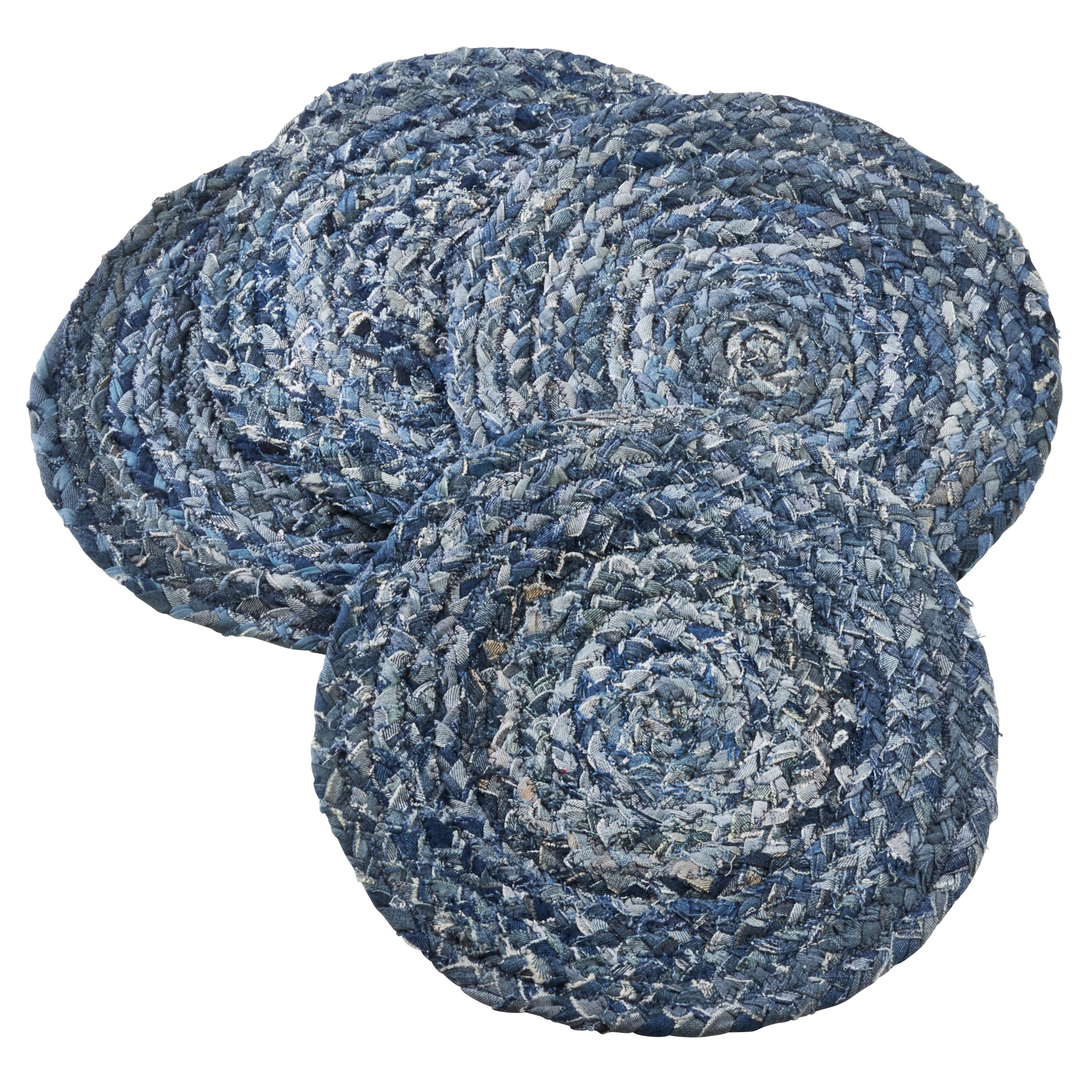 Chindi Placemats With Denim Design Set Of 4