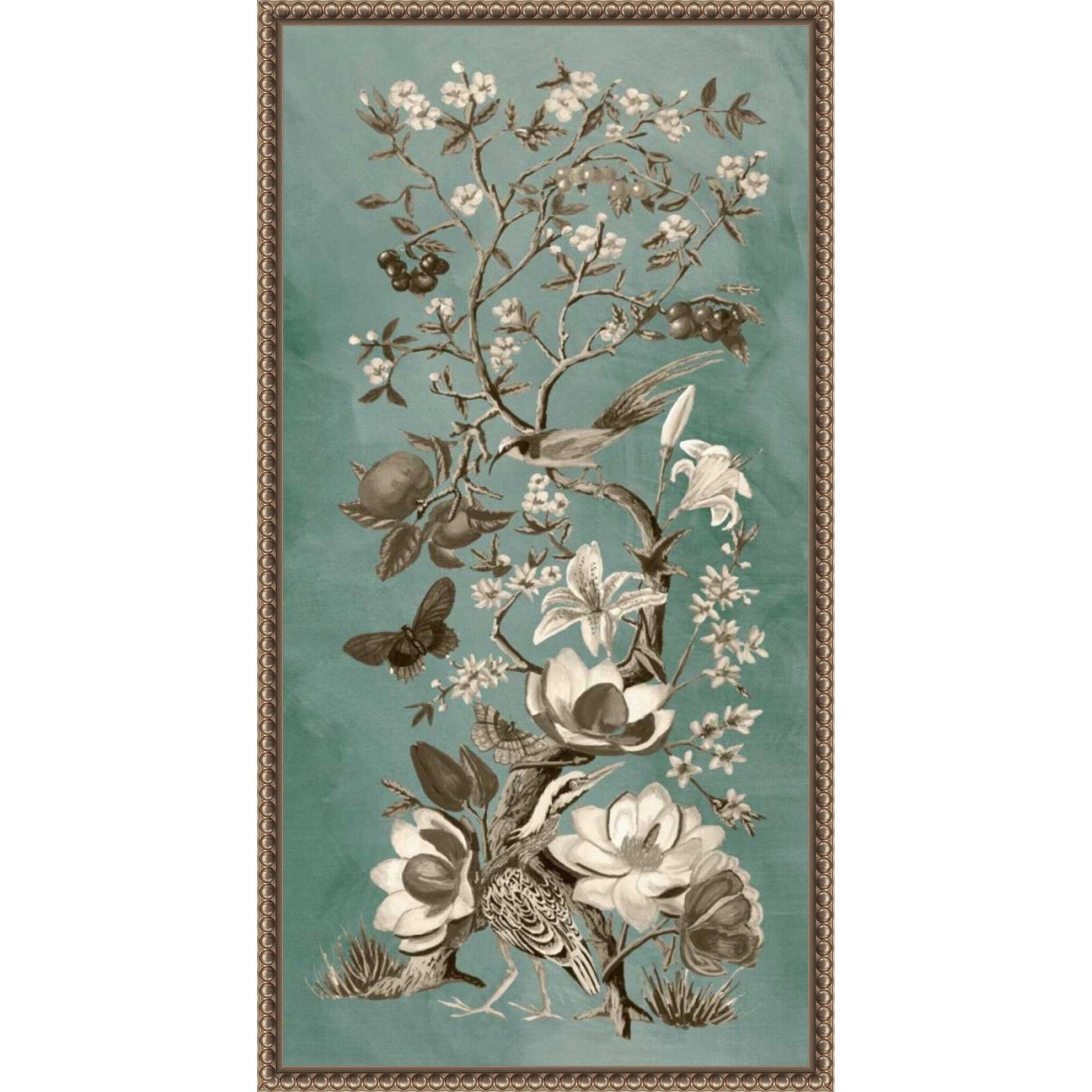 Chinoiserie Patina No. 2 By Naomi Mccavitt 14 X 27 In. Framed Canvas Wall Art Print