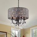 Chione Crystal 4 Light Drum Chandelier
