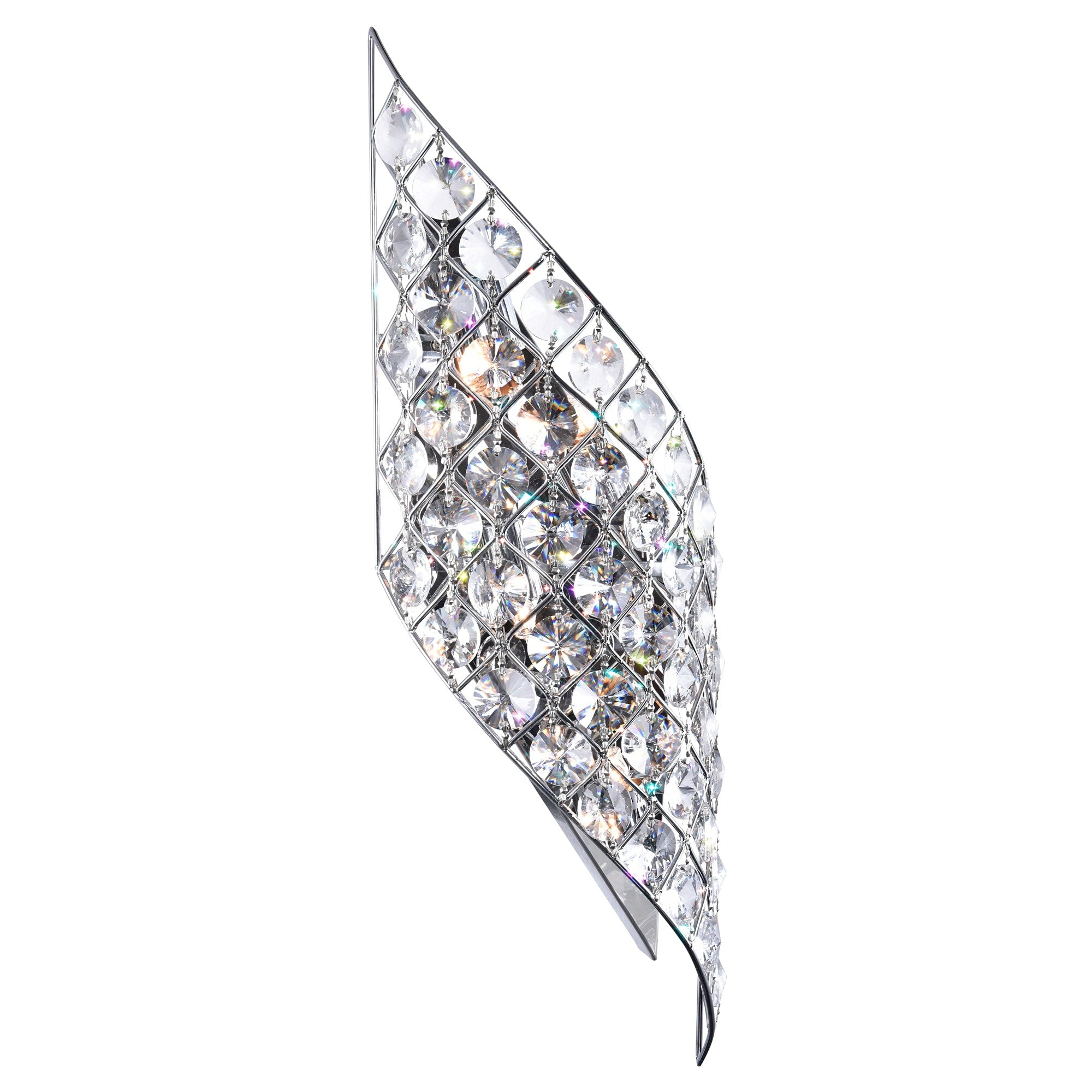 Silver Orchid Glynne Chrome 4 Light Wall Sconce